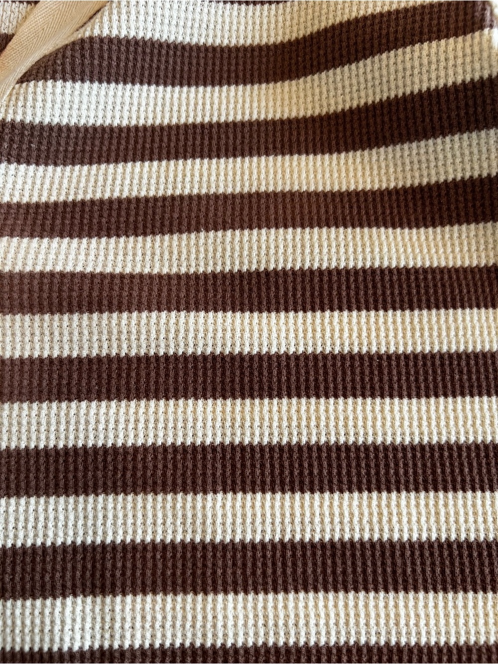 Wishlist Striped Button-Front Maxi Dress in Brown and White - Picture 5 of 5